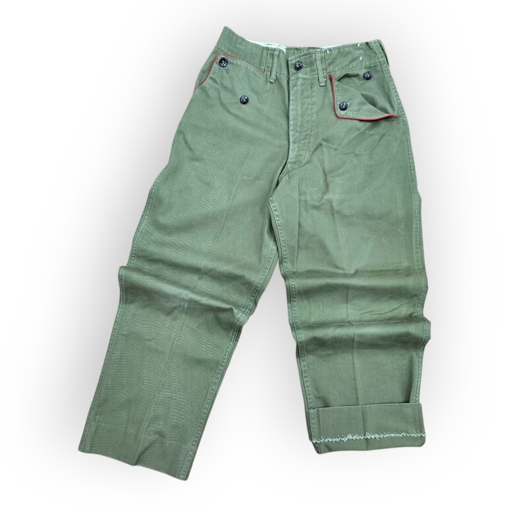 1950s Boy Scouts of America Red Piping Custom Pants Women's 24W BSA OFFICIAL VTG